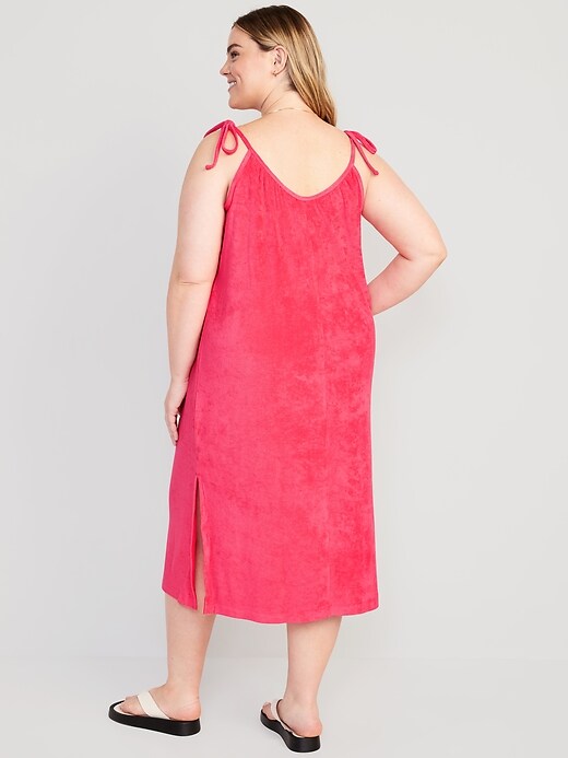 Image number 8 showing, Tie-Strap Midi Swing Dress