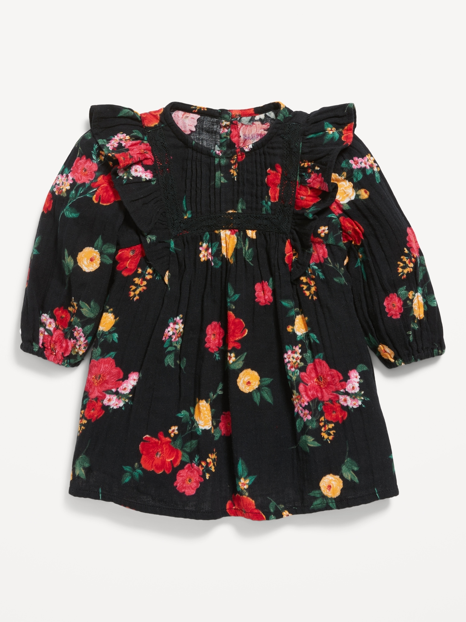 Navy floral outlet baby dress