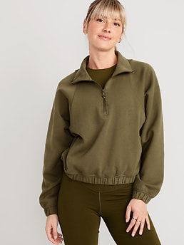 Dynamic Fleece Oversized 1/2-Zip Sweatshirt | Old Navy