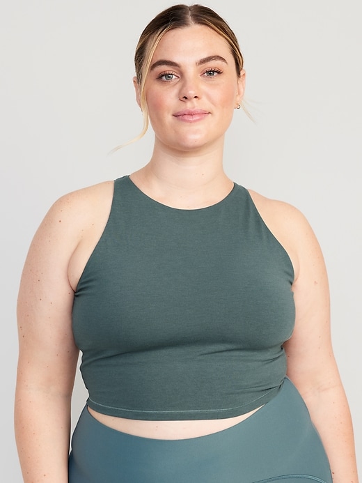 Old Navy Light Support PowerChill Two-Tone Sports Bra for Women