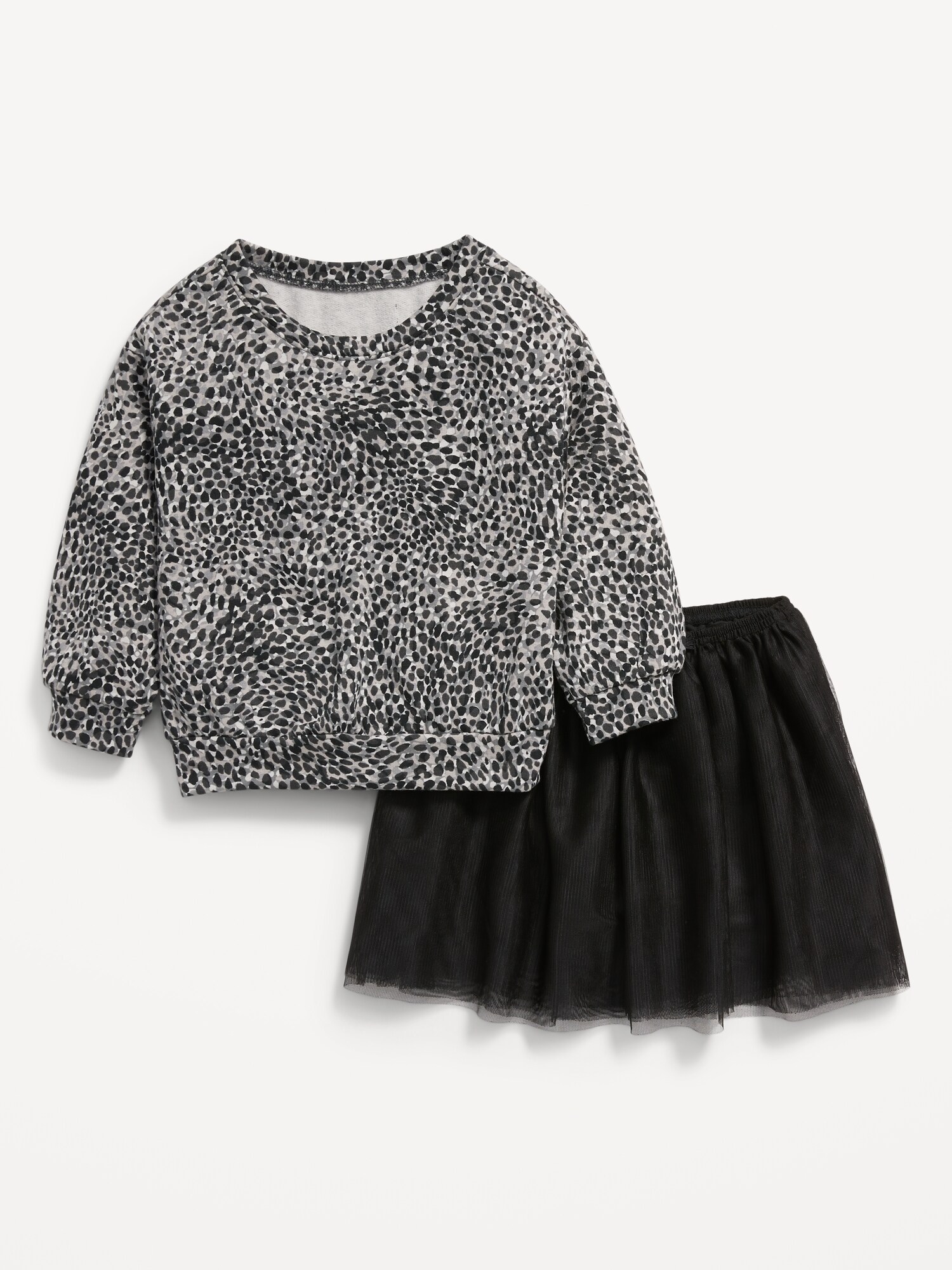 CrewNeck Sweatshirt and Tulle Skirt Set for Toddler Girls Old Navy