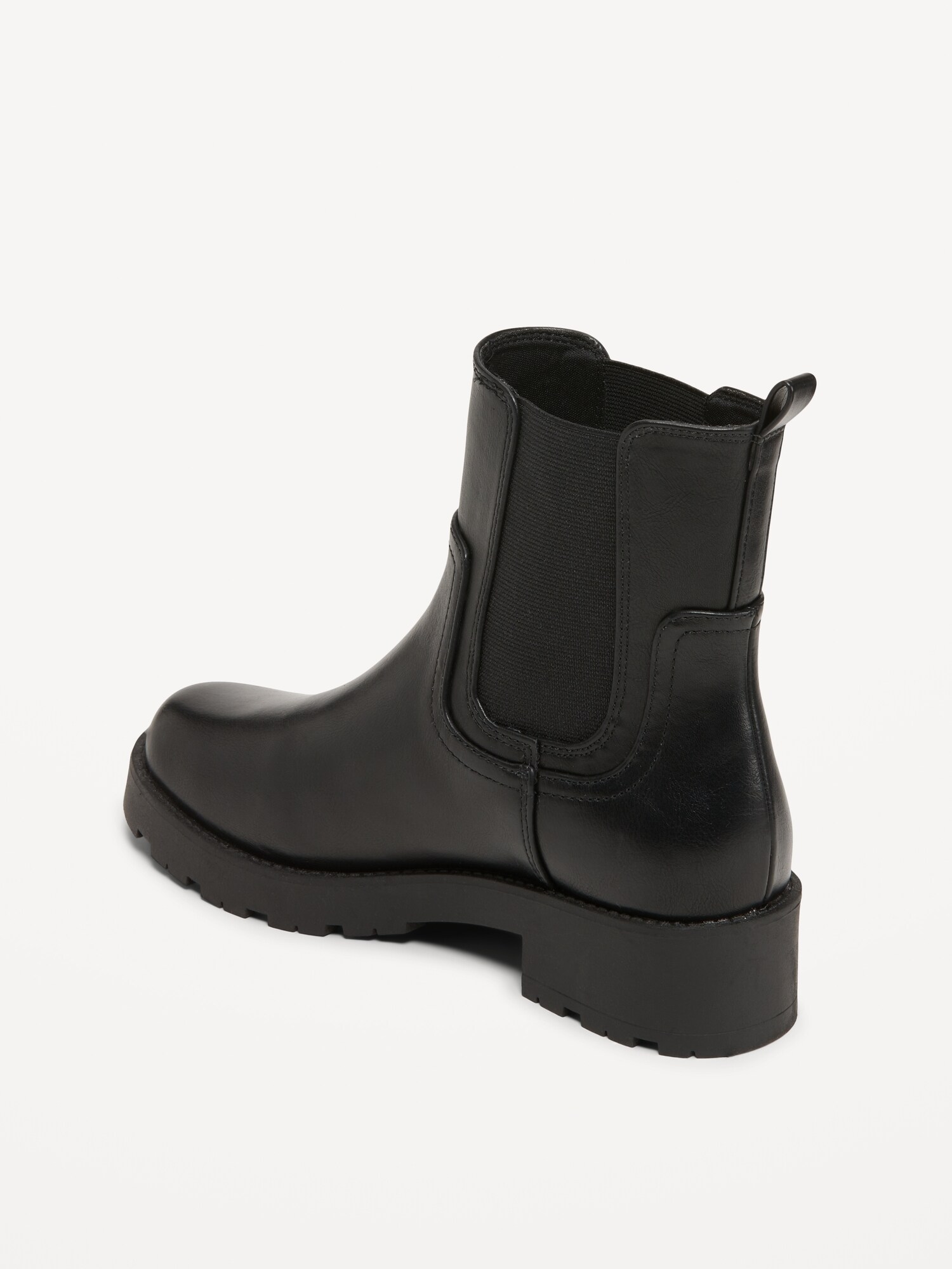 Black leather hotsell chelsea boots women