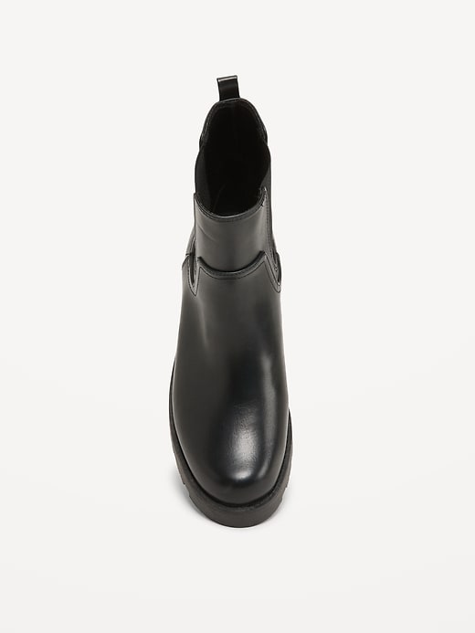 Faux-Leather Chelsea Boots for Women Old Navy - Main Image