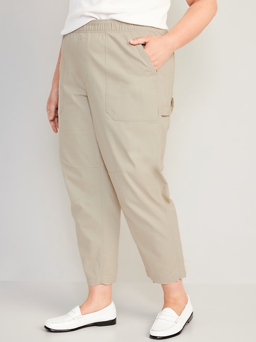 Old Navy Womens Khaki Elastic Waist Pants Size 3X - beyond exchange