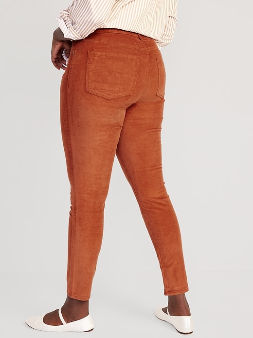 Image number 6 showing, High-Waisted Rockstar Super-Skinny Corduroy Pants