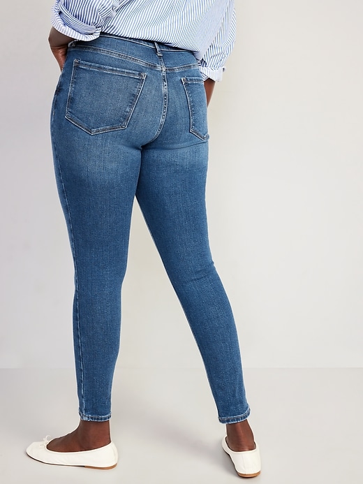 Image number 6 showing, High-Waisted Rockstar Super-Skinny Jeans