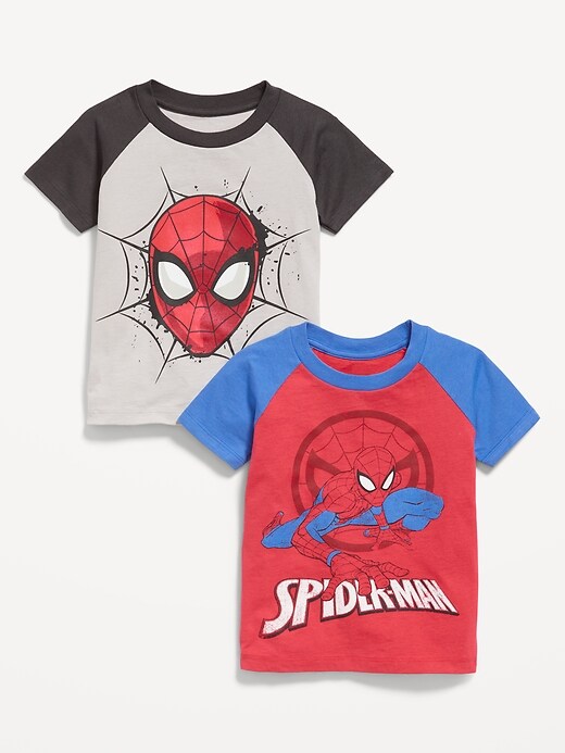 2 Pack Marvel Spider Man Unisex Graphic T Shirt for Toddler Old Navy