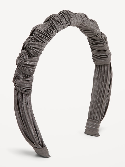 View large product image 2 of 2. Metallic Twisted Headband for Women