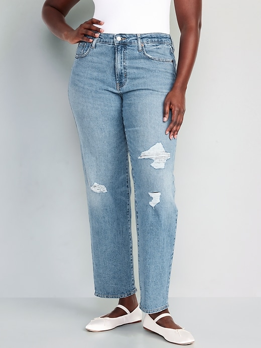 Image number 5 showing, High-Waisted OG Loose Cotton-Hemp Blend Jeans