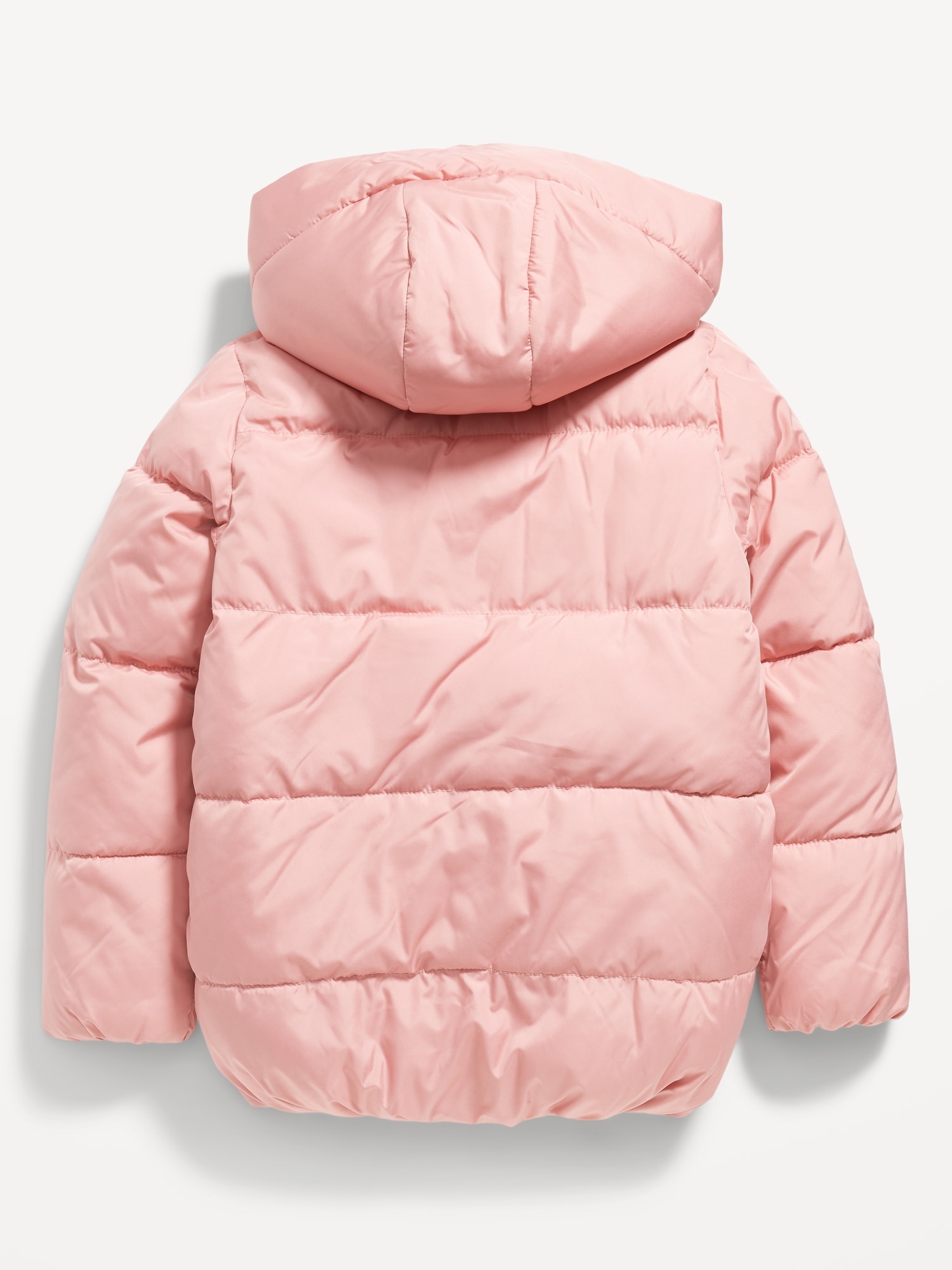 Pink Fleece Lined Puffer Jacket