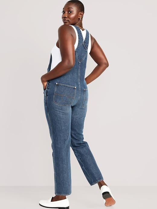 Image number 6 showing, Slouchy Straight Jean Overalls
