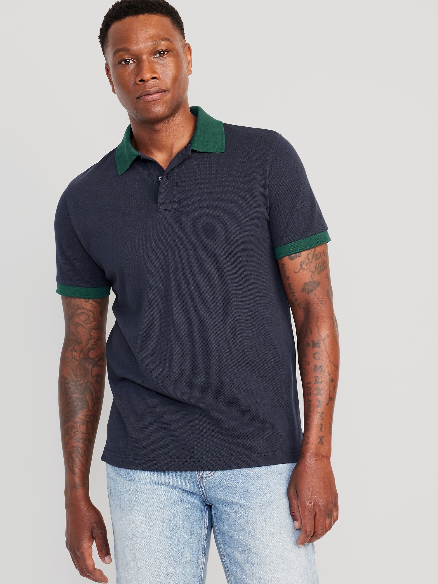 Old navy 2024 green polo shirts