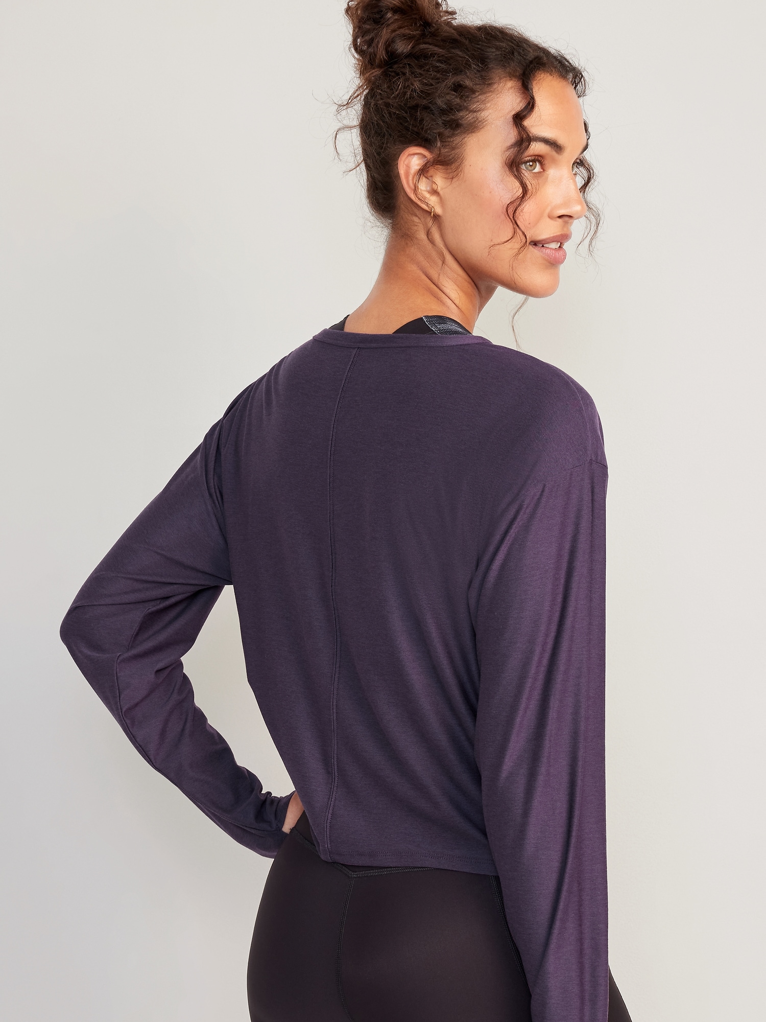 Haut Rayé Femme à Manches Longues - Marque Gap - Taille S - Occasion En Très Bon état - Coupe Loose Décontractée