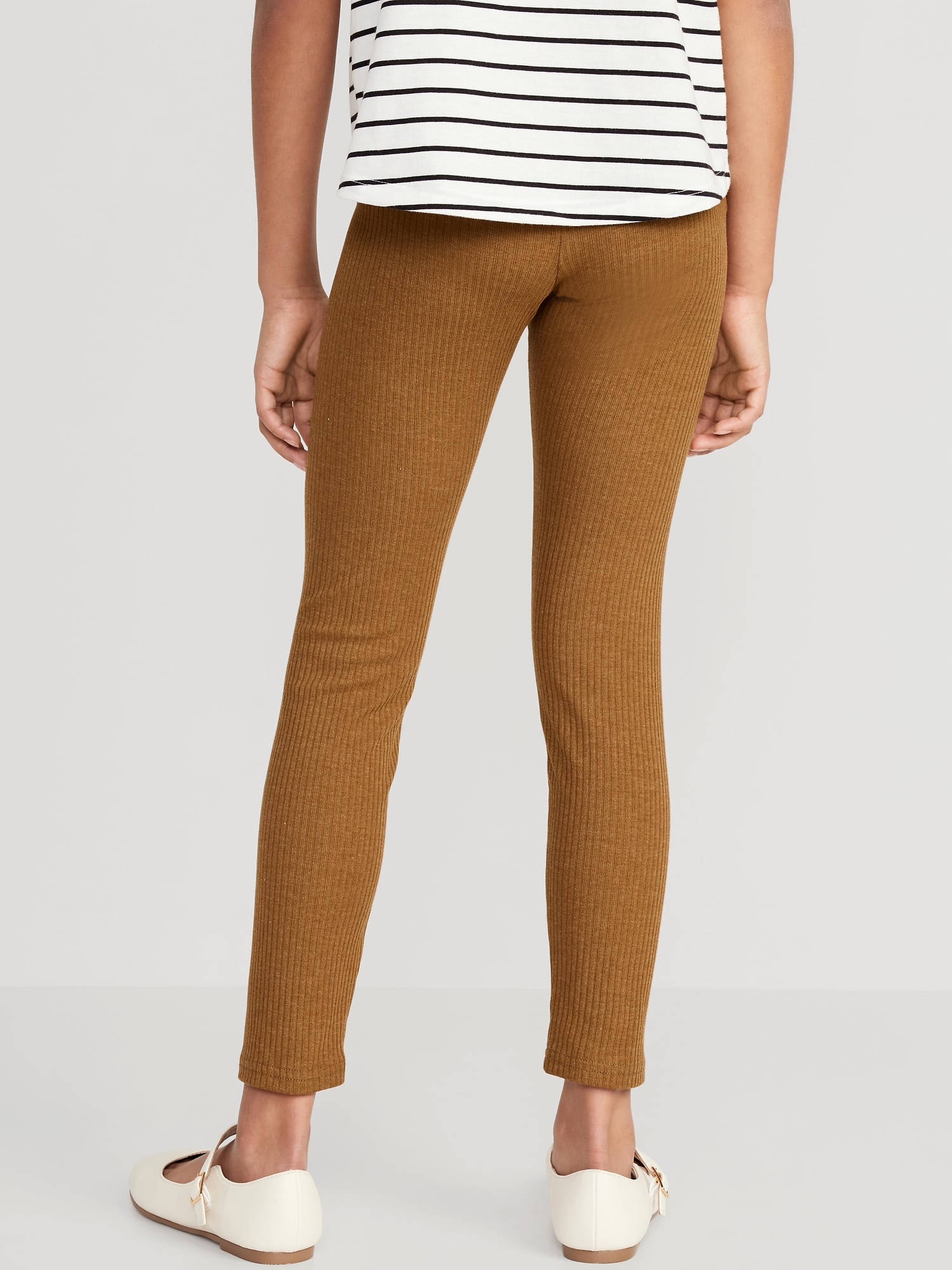 FullLength BuiltIn Tough RibKnit Leggings for Girls Old Navy