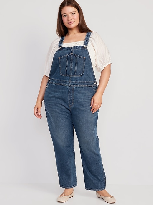 Image number 7 showing, Slouchy Straight Jean Overalls