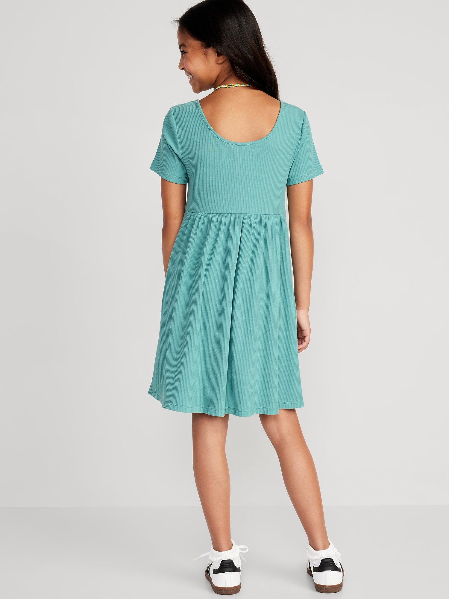 Short-Sleeve Rib-Knit Dress for Girls | Old Navy