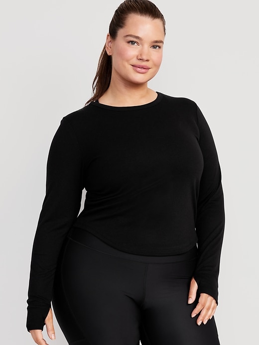 Image number 7 showing, UltraLite Fitted Rib-Knit Top