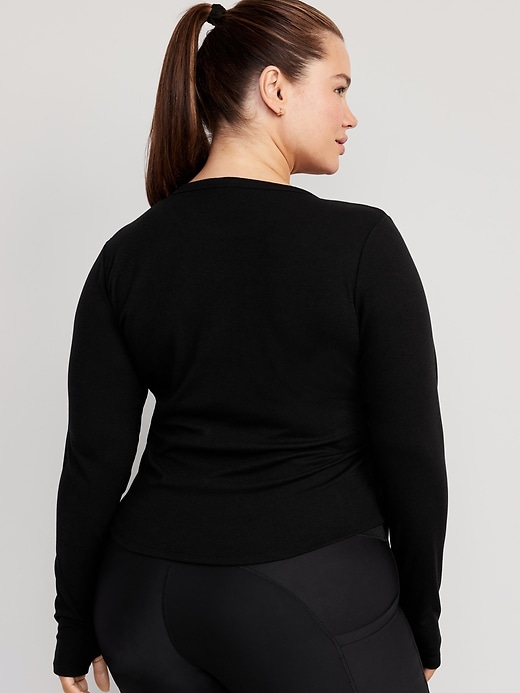 Image number 8 showing, UltraLite Fitted Rib-Knit Top