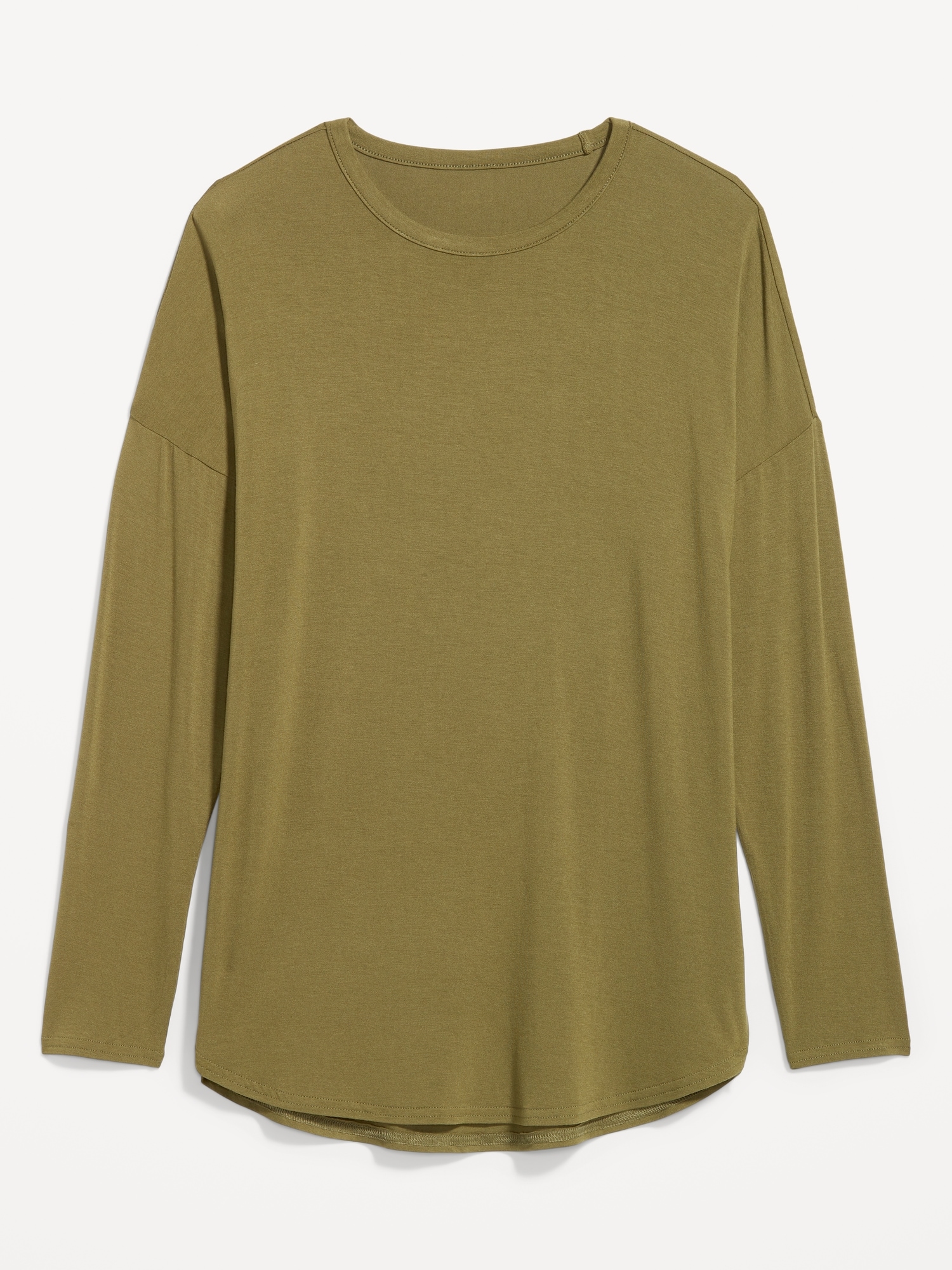 Luxe Long-Sleeve Tunic T-Shirt