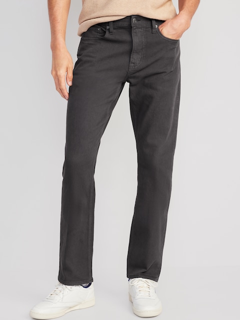 Straight Five-Pocket Pants - Gray