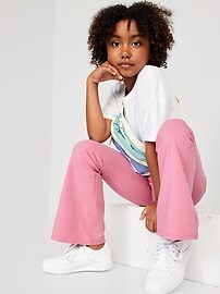 View large product image 12 of 19. High-Waisted PowerChill Crossover Flared Leggings for Girls