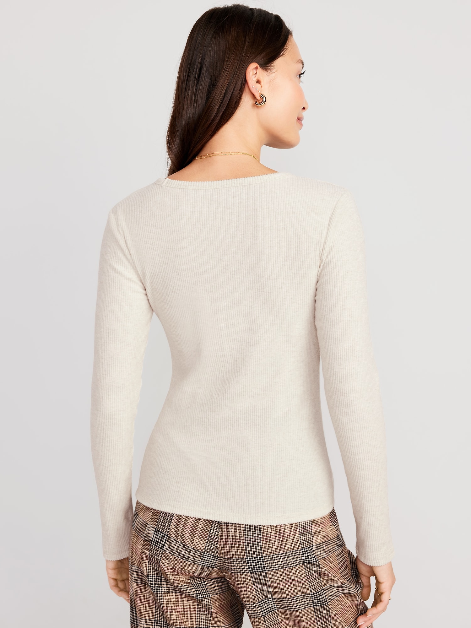 Plush Long-Sleeve Crew-Neck T-Shirt | Old Navy