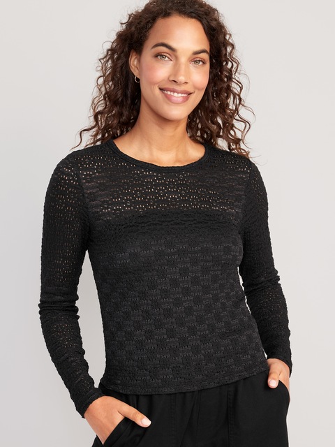 Long Sleeve Lace Top