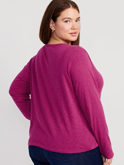 Image number 8 showing, EveryWear Long-Sleeve Slub-Knit T-Shirt