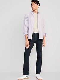 L'image numéro 3 présente Pantalon droit à cinq poches