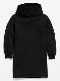 View large product image 3 of 4. Long-Sleeve Fleece Hoodie Dress for Girls