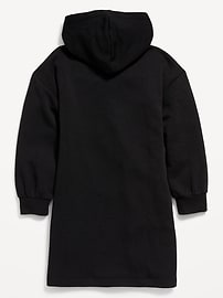 View large product image 4 of 4. Long-Sleeve Fleece Hoodie Dress for Girls