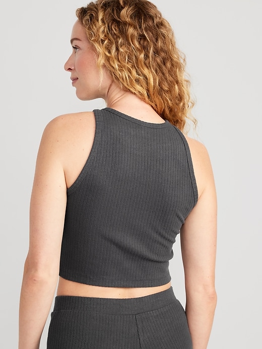 Image number 2 showing, Cropped Rib-Knit Tank Top