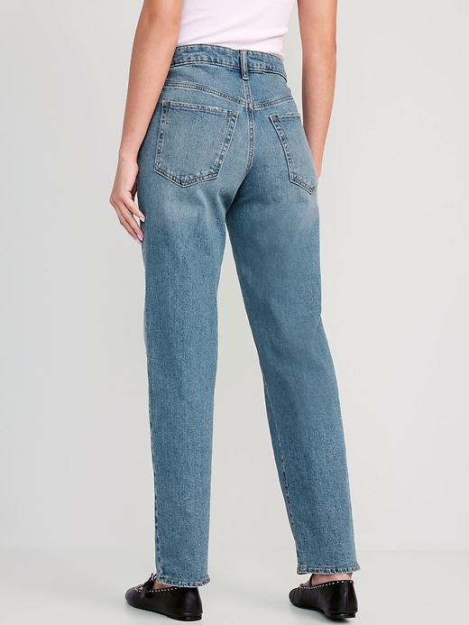 Image number 2 showing, High-Waisted OG Loose Cotton-Hemp Blend Jeans