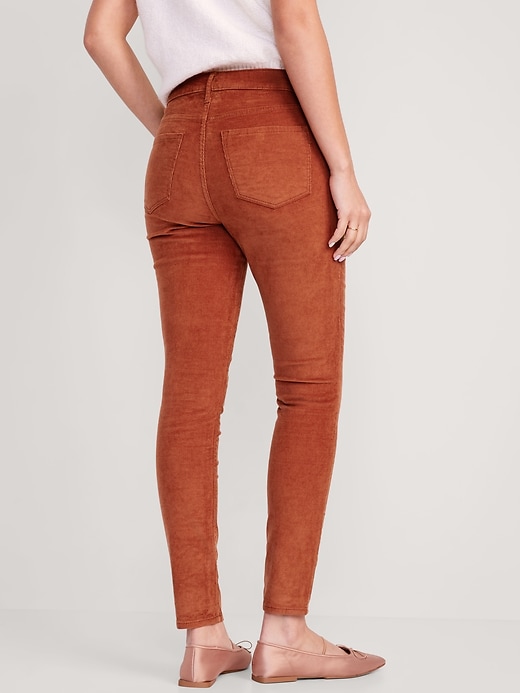 Image number 2 showing, High-Waisted Rockstar Super-Skinny Corduroy Pants