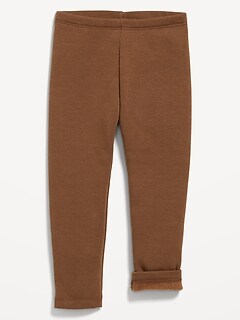 Full-Length Fleece-Lined Leggings for Toddler Girls