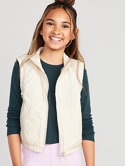 Generisch Gilet Sans Manches Enfant Fille Garçon - Veste Matelassée Chaude Printemps Hiver Avec Fermeture Éclair