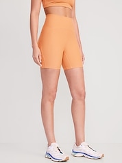 High-Waisted StretchTech Shorts -- 4-inch inseam