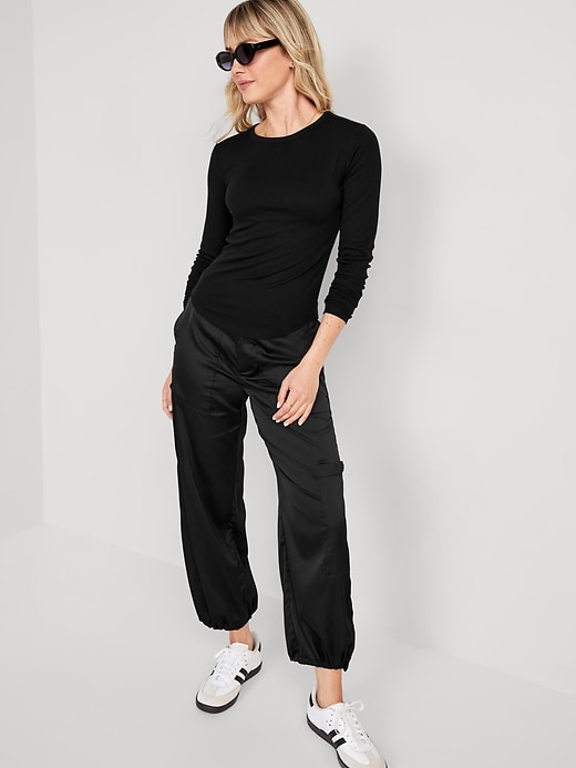 Image number 3 showing, UltraLite Fitted Rib-Knit Top