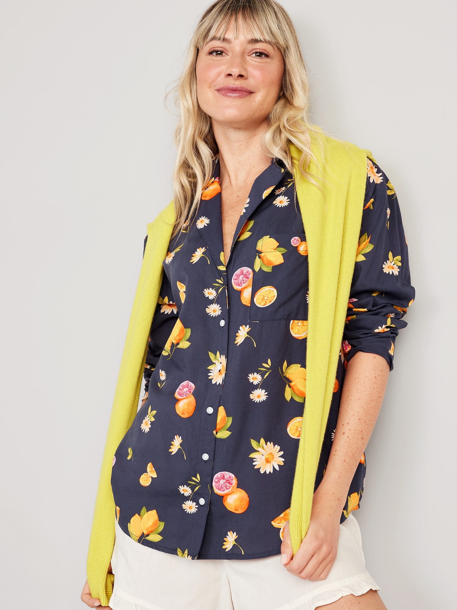 Matching Button-Down Pajama Top for Women | Old Navy