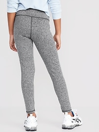 Image number 2 showing, High-Waisted PowerPress 7/8-Length Leggings for Girls