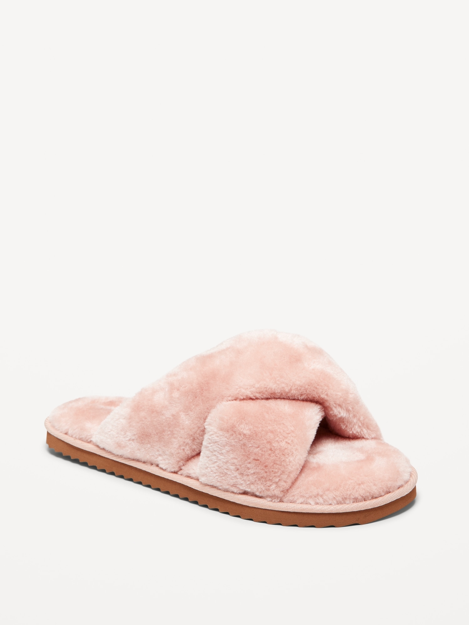 Cozy Faux Fur Slide Slippers for Women | Old Navy