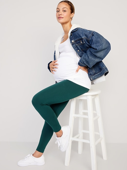 L'image numéro 3 présente Legging de maternité à panneau couvrant