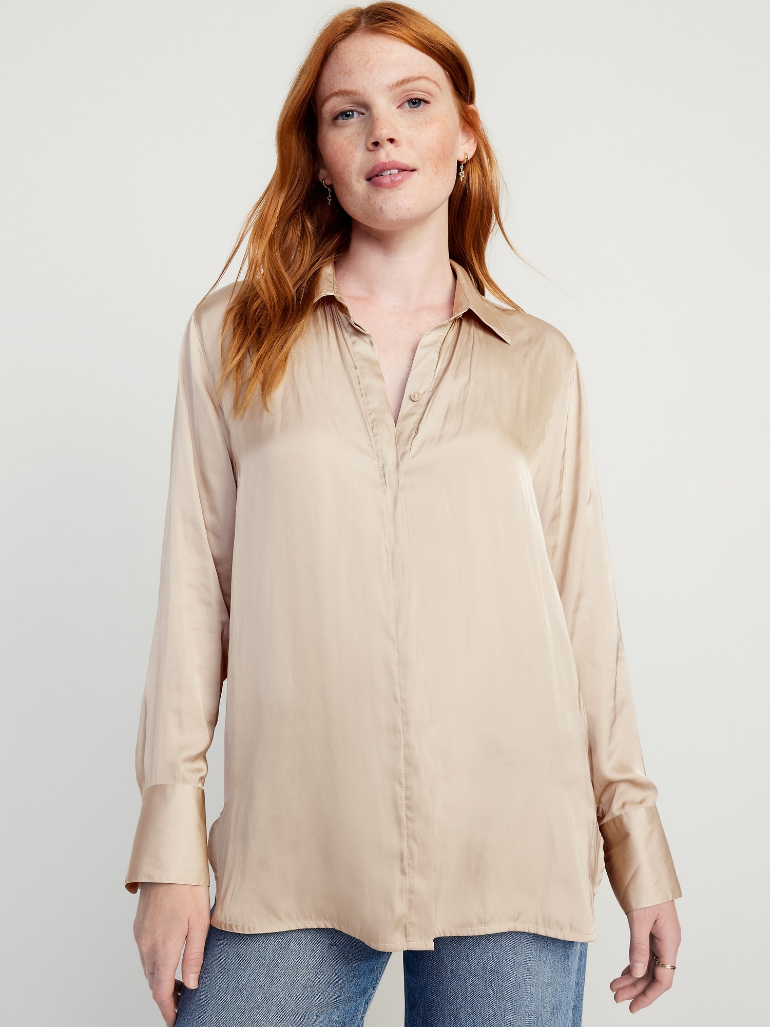 Women's Blouses & Shirts, Denim Satin & Linen