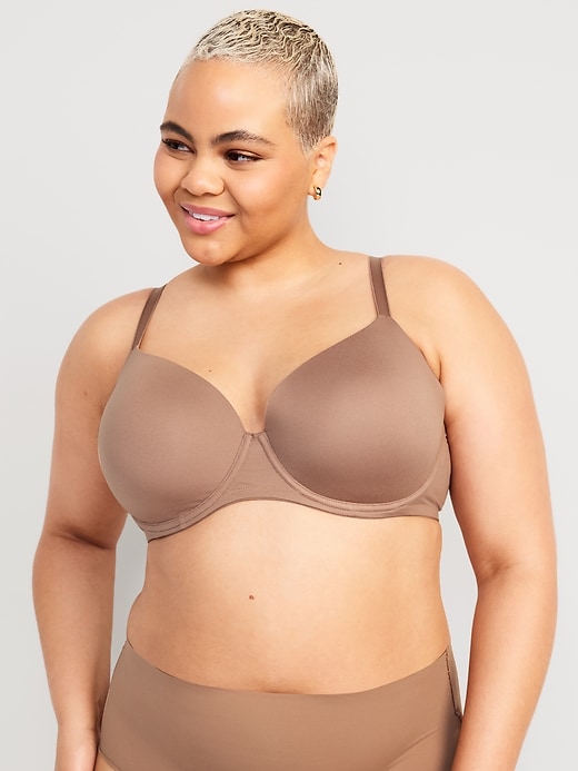 Full-Coverage Underwire Demi Bra for Women