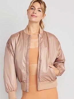 Oversized Water Resistant Bomber Jacket Old Navy