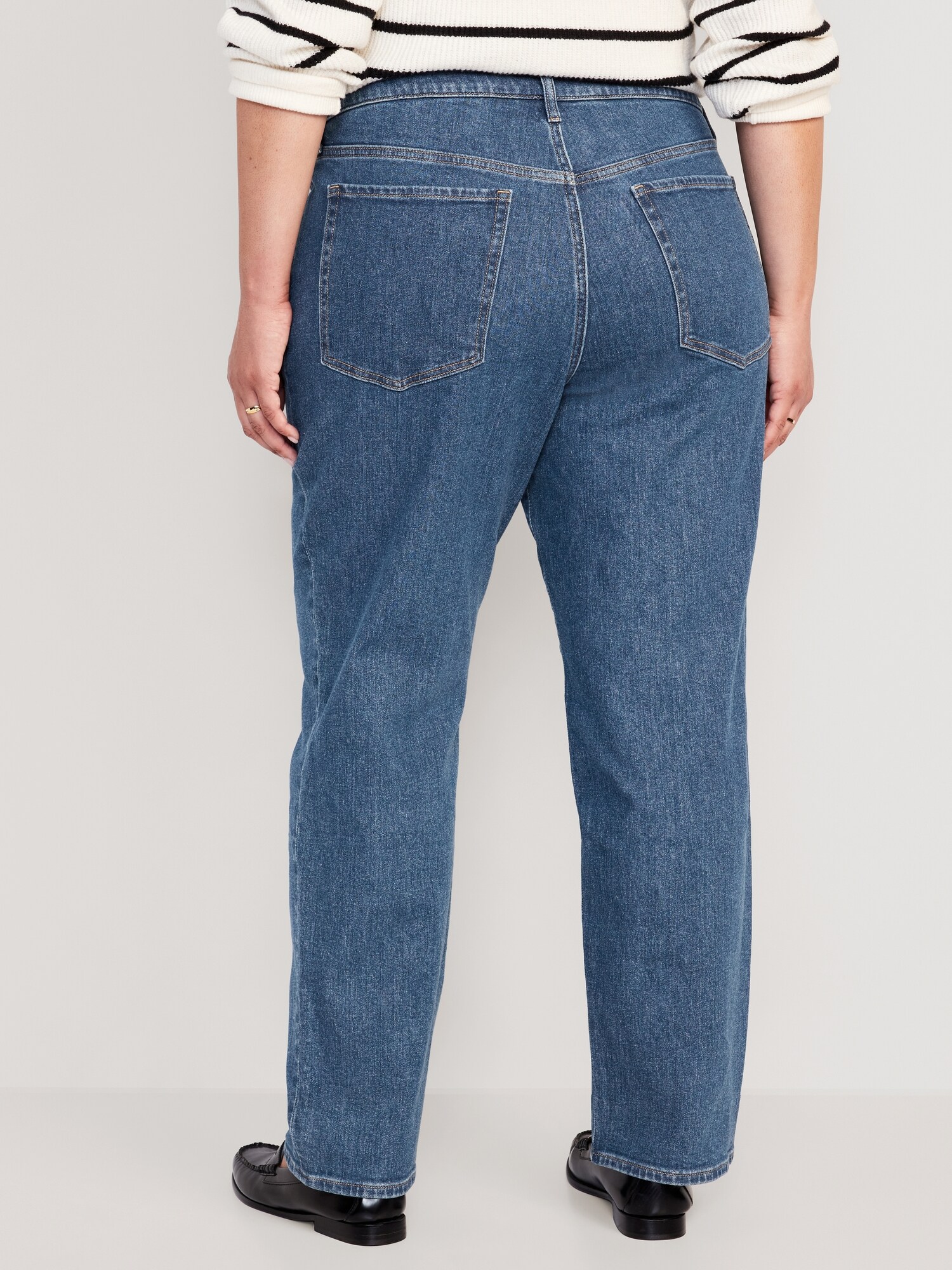 High-Waisted OG Loose Cotton-Hemp Blend Jeans