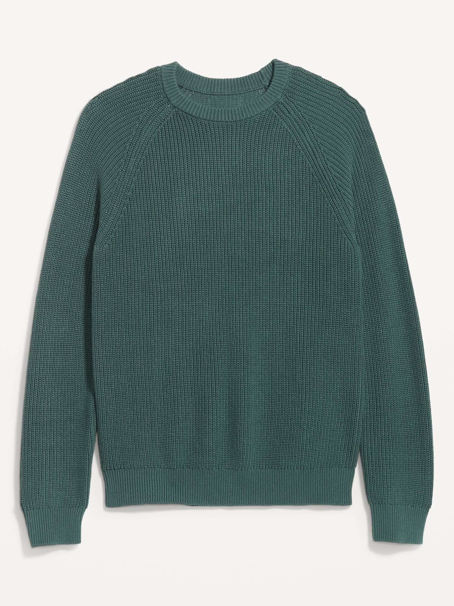 Crew-Neck Shaker-Stitch Sweater | Old Navy