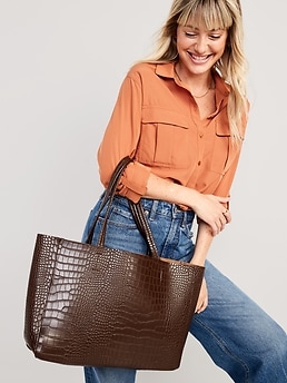 Old navy sale leather tote