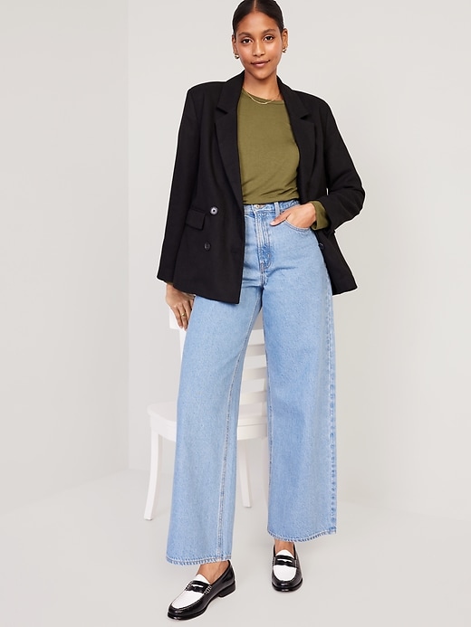 Image number 3 showing, Luxe Long-Sleeve Tunic T-Shirt