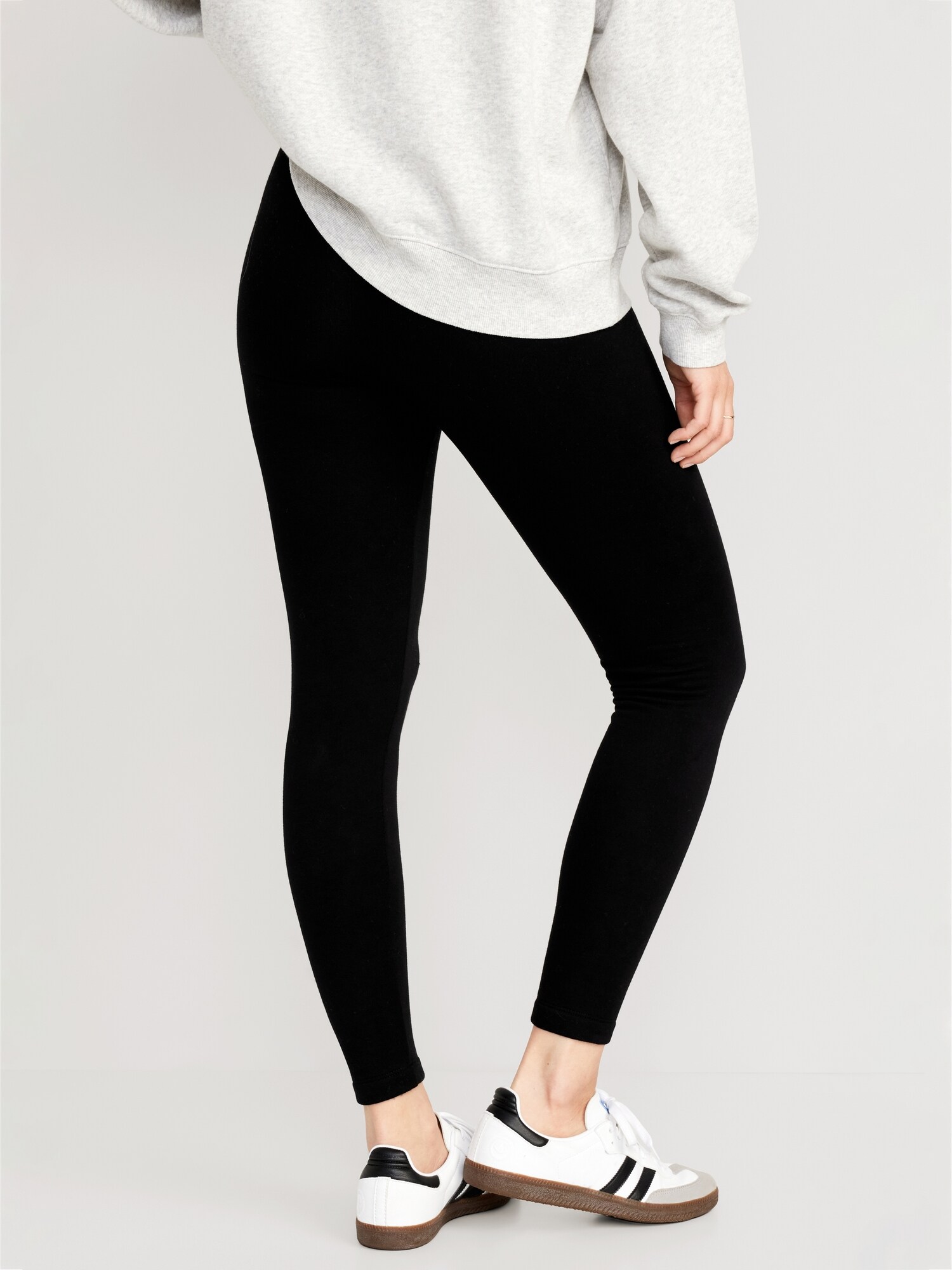 High Waisted Fleece Lined Leggings For Women Old Navy